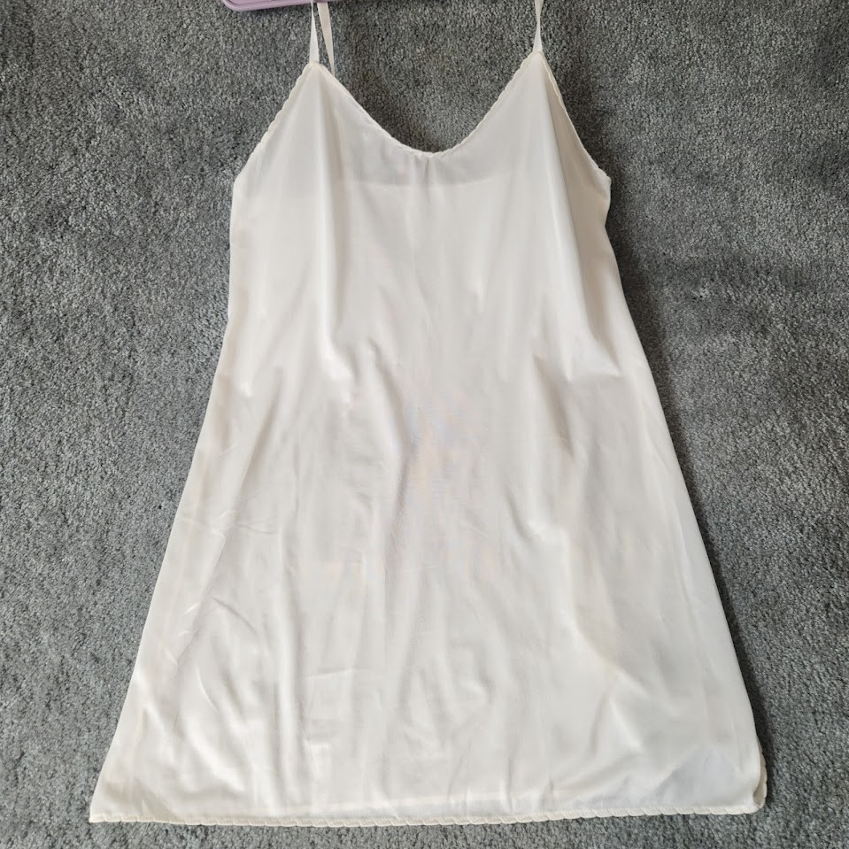 Wondermaid Half Slip Adjustable Strap Womens Vintage Nylon Lingerie Size 36