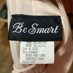 VTG “Be Smart” Champagne Asymmetrical Hem Cowl Neck Dress Fairy Party Shimmer
