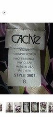 Cache Women’s Vintage Y2K Silk Whimsigoth Fairycore Floral Midi Dress 8