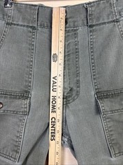 Vintage 70s Levi’s Big E White Tab Flared Front Pocket Bush Pants 32 x 28