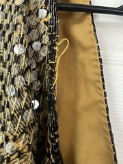 VTG Beaded Sequin Long Dress Mixed Leopard Prints Size “S”