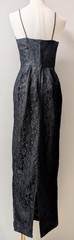 CLIMAX David Howard Vintage 90’s Black Lace Column Maxi Dress Long Gown XS/S