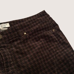 Charter Club Lexington Straight Pants Women’s Size 8 Black & Brown Houndstooth