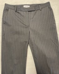 Vintage Calvin Klein, Womens 4 Gray 2 Piece Androgyny Pinstripe Pant Blazer Suit