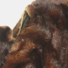 Vintage Umpa Dark Ranch Mink Coat Brown Mid Length Flawed For Repair