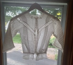 ANTIQUE White Cotton PRAIRIE Farmhouse Blouse Girl Small Early 1900s Vintage