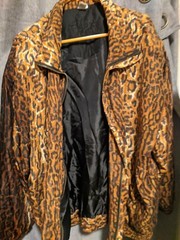 Fuda International Animal Print Bomber Jacket plus size
