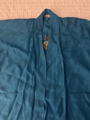 Vintage Golden Bee Embroidered Dragon Chinese Robe Size Medium