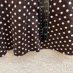 Vintage Midi Dress 14 Brown Polka Dot Sleevess Collared Retro Mod Rockabilly