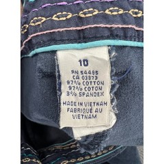 VTG American Eagle Pants Navy Blue Corduroy Wide Leg Button Fly Low Rise