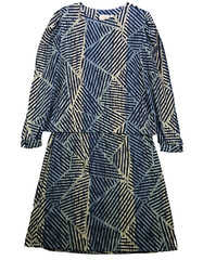 Vintage Lady Carol Secretary Skirt Top Set Women 16 Blue Gray Office CareerWear