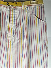Vintage Hunt Club Pastel Rainbow Stripe Pant W-31″ Made in USA 80s 90s