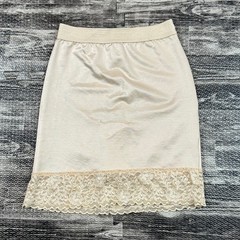 Vintage Shape-Mate Wiggle Skirt Half Slip Built-in Panty XL 31″-32″ Beige Sissy