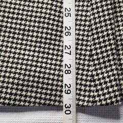 Louis Feraud Paris Vintage Women’s Wool Houndstooth Skirt Suit 42 EU Velour Trim