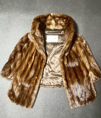The Bon Marche Brown Vintage Fur Coat Jacket Women’s Regular Size Classic Style