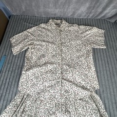 Vintage Willowbend Prairie Dress Set Womens XL Floral Calico Shirt Tiered Skirt