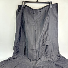 Antique 1890/1900 Victorian Edwardian Black Mourning Petticoat Skirt Slip