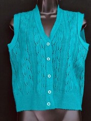 Vintage shirt lot, 1970 1980 deadstock sweater vest white teal red hood top L