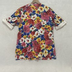 Vintage Units USA Women’s Blouse Size 2 Floral Button Up Retro Flair Shirt Top