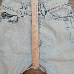 Vintage Lee Jeans Womens 7 MED Acid Wash High Rise Tapered Leg Made in USA 80s