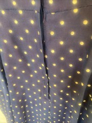 Vintage Coco California Blue with polkadots maxi dress size 10 Paper Tag Lined