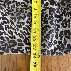 Vintage Talbots 100% Silk Leopard Print Cap Sleeve Faux Wrap Blouse Size 8