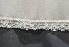 Vintage Deena Half Slip Ivory Nylon, Waist 30″-38″ Length 28″ Large