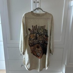 Vintage oversized Kittens graphic long sleeve
