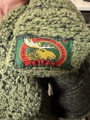 Vintage Fleece Jacket Alps 90s Rustic Green Black Flecks Size Medium