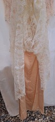 Vintage Loralie Original 2 Pc. Lace Formal Peach Summer Dress Gorgeous! Sz 12