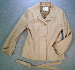 Leathers by New England Women’s Jacket Vintage 19″ x 25″ Made in USA, Has Wear