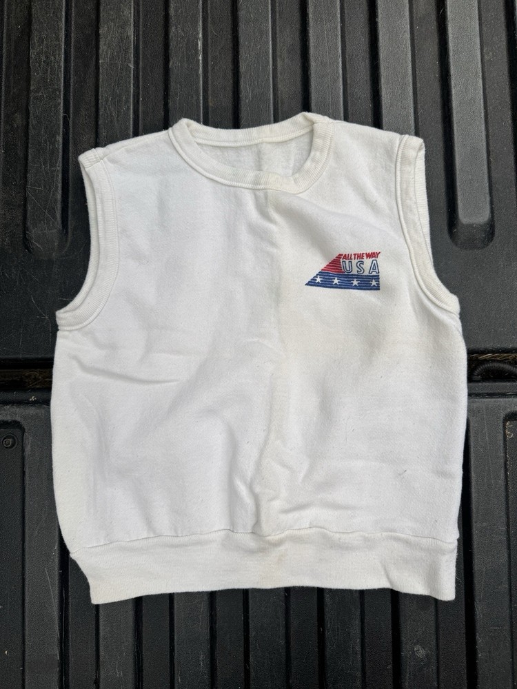 Vintage 80s Sweater Vest USA All The Way