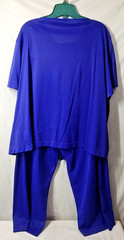 Vassarette Pajama Set & Robe XXXL Peignoir Blue 3 pc Embroidery Loose Fitting 3X
