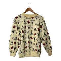 Vintage 80s 70s London All Over Sweatshirt S 1587