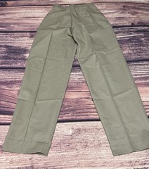 New Vintage Dee Cee For Gals Pleated Khaki Dress Pants, Polyester Blend – 9/10