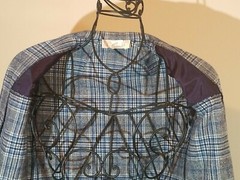 Vtg Pendleton Womans Jacket/Blazer Blue/Gray/Black Check 3/4 Sleeves Sz 4-6 EUC