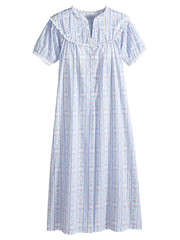 Original Lanz Tyrolean Cotton Lawn Nightgown, Light Blue
