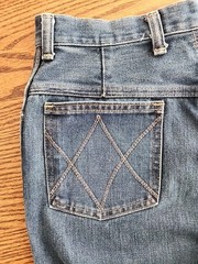 Vtg 70s-80s Wrangler Jeans Talon Zipper Womens 32×34 (29×33) Denim USA Made