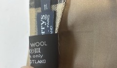 Vintage Burberrys Made In Scotland Nova Check Wool Wrap Kilt Skirt Buckles 14