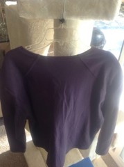 Vintage Max Studio Basics Purple l/s cotton top , small