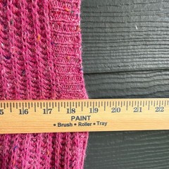 Vintage Currants by Jeri-Jo Ramie Wool Sweater Vest Pink Speckled Rib Knit M