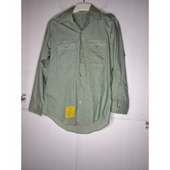 Vintage Martin Mfg Army Green 415 Military Long Sleeve Shirt 14.5 x 31 DLA100-81