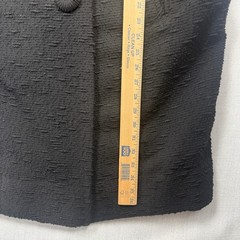 Vintage John Wanamaker Rittenhouse Shops Black Coat Fur Collar Wool Chest 47″