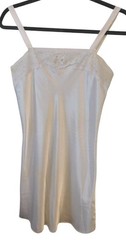 Vintage Escapades L White Satin Chemise Nightgown Lace Made USA 90s Bridal