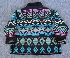 Roaman’s VTG Womens Jacket Southwest Aztec Jacquard Button Up Size 1X