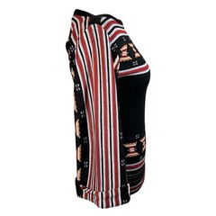 VTG 70s Escapades Southwestern Bell Sleeve Sweater Black Boho Hippie Sz S