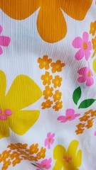 Vintage 1960s Mod PSYCHEDELIC Hawaiian Baby Doll Tiki Dress Midi Kaftan Cotton