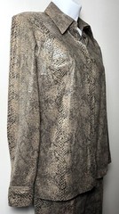 Y2K Harve Benard Snakeskin High Waist Pant Set 2pc XS/S Cocktail Party Night Out