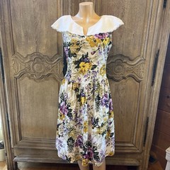 Vintage Country Romance Floral Prairie Dress Cottage Style