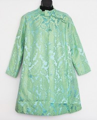 Emma Domb Vintage 60s Jacquard Fabric Coat Jacket Size 9